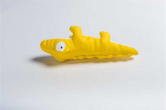 Gele Krokodil (18x6x7 cm)